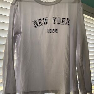 White long sleeve shirt